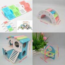 Altalena colorata per criceti, nido giocattolo per criceti, altalena, nido per dormire per criceti, villa, altalena per criceti, casetta piccola, accessori per gabbia di criceti, ponte arcobaleno, accessori per animali domestici, giocattoli per animali domestici, accessori per criceti, giocattoli per criceti, criceto dorato, porcellino d'india, casetta per animali domestici, nido per dormire per criceti, villa, altalena per criceti, casetta piccola, accessori per gabbia di criceti