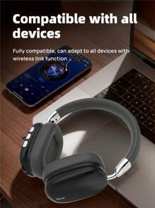 New B36 Full Coverage Wireless Headphones, HiFi High-Definition Calls, Comfortable MP3 Music Headphones For Phones, Type-C, Foldable Rotatable Telescopic Portable Travel Headphones, New Year/Christmas/Valentine's Day Gift, ABS Plastic Metal Feel High-End Business Gift Wireless Headphones