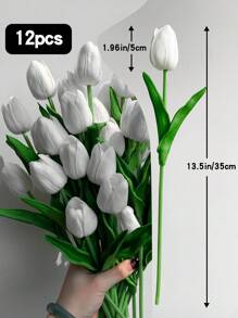 38pcs/24/12/6/1pc Tulip Artificial Flowers For Home Decoration, Living Room Bedroom Decorative Faux Flowers,Fake Plants,Fall Decor,Room,Desk,Garden Decor,Room Decoration Stuff, Valentine Day, Gift Room Decor,Home Decor Gifts Birthday Graduation