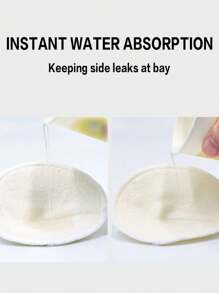 1/2pairs Three-Layer Bamboo Fiber Anti-Breast Pads Breathable Washable Nursing Bra Waterproof Breast Pads Round Pads - Multicolor - View 6