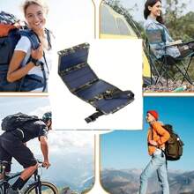 DAINUO Panel solar portátil para carga, cargador solar USB resistente al agua para viajes y camping, compatible con teléfonos móviles, baterías externas, linternas, ventiladores - sin batería