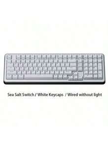 NACODEX - 铝合金机械键盘垫片98配铝陀螺超触有线AC100海盐开关白色磨砂版DIY - 白色 - 查看 9