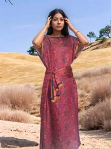 1 套女士春夏斑马印花雪纺沙滩罩衫、泳衣披肩、缎面和服长袍 + 头巾，适合旅行和日常使用