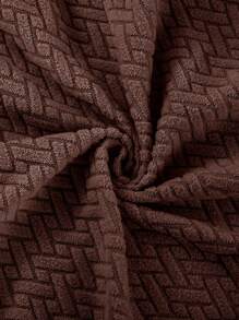 1pc/4pcs/6pcs Abstract Pattern Solid Color L-Shaped Chair Cover, Home Dust-Proof Elastic One-Piece Universal Chair Slipcover, Nordic Modern Minimalist Style, Suitable For Living Room, Dining Room, Bedroom Home Decor - Dark Brown - View 7