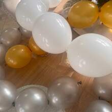 60个尾链乳胶气球连接气球乳胶可连接气球连接白色气球花环拱门套装生日派对婚礼周年纪念新款拱门派对装饰 - 彩色 - 查看 8