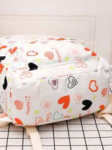 Stylish Student Girl Floral Print Backpack, Summer - Multicolor - View 6