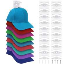 1pc Hat Storage Rack Is Suitable For Wall Baseball Caps Wall Hat Rack Can Accommodate 18 Hat Racks Storage Storage Rack Hooks Display Walls Suitable For Doors Closets Dedroom Father's Day Gifts