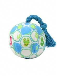 互动式狗狗球玩具，可爱宠物狗拉扯发声玩具，咀嚼训练铃铛玩具，抛掷毛绒球狗狗追逐玩具，狗狗咀嚼玩具，狗狗球玩具，防咬狗狗玩具，耐用狗狗球，发声互动玩具 - 彩色 - 查看 10