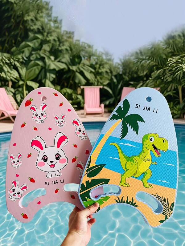 Anti-Slip Textured Professional Swimming Kickboard With Hand Grip Holes, Universal Design For Water Swimming Training Equipment, High Definition Printing For Better Swimming Experience Pool Float