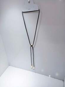 Y Shape Necklace By ANA CASTELLA-13 - 黑色 - 查看 2