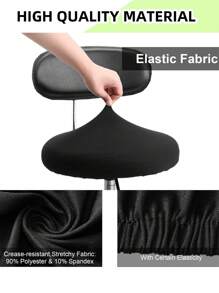 1/4/6pcs Water-Resistant Round Bar Stool Covers, Stool Seat Slipcovers Round, Stool Covers Round 4 Packs Bar Stool Covers Watedrproof PU Stool Slipcover With Elastic Stool Cushion Round Bar Stool Seat Covers For Bar Round Chair,Resistant Removable Cushion Covers