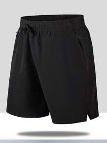 1pc Boyfriend Style Men's Outdoor Hiking, Camping, Running, Fitness, Swim Breathable & Quick Drying Shorts, Spring/Summer
