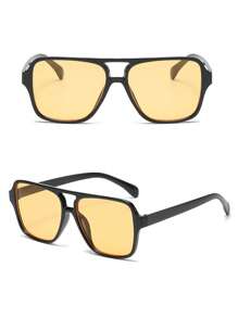 1 Pair Unisex Fashion Glasses, Suitable For Beach, Outdoor Travel, And Vacation, All Season - Multicolor - View 7