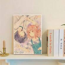 1张/3张墙面艺术海报，动漫经典电影海报，装饰画，带框墙面艺术品