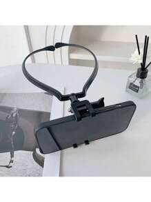 A Neck-Hanging Mobile Phone Holder That Allows Quick Switching Between Horizontal And Vertical Shooting, Suitable For Slouchy Users, Compatible With Action Cameras - 黑色 - 查看 4