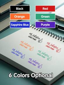 Ștampilă personalizată cu autocerneală și nume - Ștampilă personalizată de birou/afaceri pentru documente, corespondență, apreciere profesori, utilizare HR, cadou unic pentru șef, colegi, profesori, antreprenori, Ziua Îndrăgostiților, Ziua Mamei, Ziua Tatălui, zile de naștere, aniversări, absolvire, cadou pentru ea/el, articole esențiale pentru întreprinderi mici, cadou pentru Săptămâna aprecierii profesorilor, cadouri pentru evenimente corporate