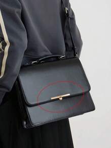 DIY Bag Square Lock Clasp, Small Elegant Square Lock Handbag, Fashionable Secure Closure, Multi-Function Shoulder Strap And Crossbody Strap, Metal Lock Bag Box Clasp For Handbag Shoulder Bag Wallet Accessories Bag Lock, Timeless Solid Color, Perfect For Daily Necessities - Multicolor - View 3