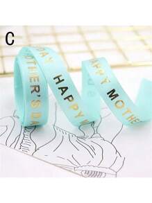 1 Rolle, 5 Yard Muttertagsband Glücklicher Muttertag blau, weiß & rosa Band zum Geschenkeverpacken, Muttertag, Valentinstag, Party Geschenke, Bänder für Blumensträuße, Bastelbedarf, Stoffe, selbstgemachte Hochzeitsbouquets Material, Geschenkverpackungsmaterialien