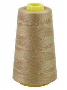 1 Spool Of 1600 Yards #40/2 Khaki Color Sewing Thread, Suitable For Multiple Uses - Khaki - View 18