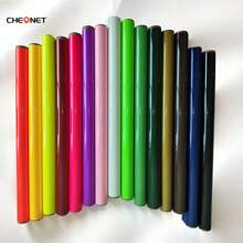 CHEONET 3D 立体压纹热转印乙烯基卷材 - 9.8 英寸 x 5 英尺，1 卷装，熨烫式，适用于 T 恤、包袋和纺织品，耐高温烫金雕刻膜，混色