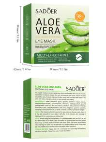 1 盒芦荟胶原蛋白眼膜，舒缓眼贴，改善干燥，保湿，减少黑眼圈和皱纹，80g - 彩色 - 查看 11