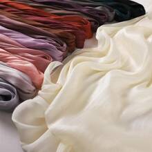 1 Pieza de tela de Hanfu (indumentaria tradicional china) de crespón semitransparente - Suave, fluida y con caída. Apropiada para vestidos, batas, proyectos de ropa DIY. Longitud: 50/100/300/500 cm, Ancho: 150 cm - Morado - Ver 8