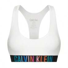 Calvin Klein UNLINED BRALETTE - White w/ ombre pride wb - View 3