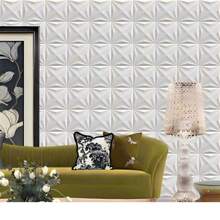 Wersja wzmacniająca Panel ścienny 3D z PVC w kryształowym wzorze, 30 cm X 30 cm Matowa biel/czarny. Przyjazny materiał, bezwonny, lekki, łatwy w montażu Ognioodporny, wodoodporny i odporny na wilgoć Nadaje się do dekoracji ściennych w wystroju domu, dekoracji pokoju, dekoracji łazienki. Dekoracja sypialni i dekoracji salonu. Materiały do dekoracji pokoju Dekoracja domu Dekoracja domu Sztuka ścienna do salonu Naklejki na tapetę Naklejki ścienne Naklejka ścienna