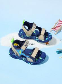 Kids Shoes, Kids Sandals, Kids Sports Sandals, New Summer Model Slip-On Sandals, Boys Shoes, Lightweight Comfortable Beach Shoes - Blue - View 6