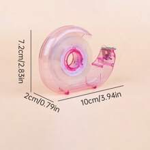 1 件高品质透明蜗牛形胶带分配器，办公用品胶带桌套装，适用于办公室、家庭、剪贴簿、学校和礼品包装，颜色随机 - 彩色 - 查看 5