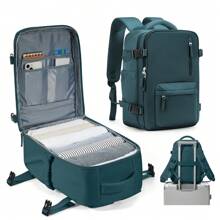 Large Travel Backpack For Men, Large Carry On Backpack, Personal Item Travel Bag, Airline Approved Backpack With Laptop Compartment Fit 15.6Inch Laptop Backpack, College Weekender Business Hiking Bag With Dry And Wet Separation Pocket, Sports Backpack School Backpack, Water Resistant Daypacks For Outdoor, Business, Travel, Hiking, 180°Opening And Closing, Multi Colors Option Holiday Essentials Men Essentials Large Capacity Bag Travel Bags - Multicolor - View 14