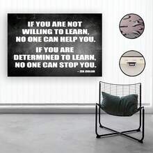 FramedCulturenik Hilary Hinton Ziglar Determined To Learn Inspirational Motivational Speaker Author Celebrity Quote Classroom Print - Framed - View 2