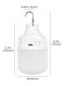 500mAh 暖白露营灯、应急灯泡、悬挂式帐篷工作灯、可充电 USB LED 灯泡、便携式户外灯、露营配件