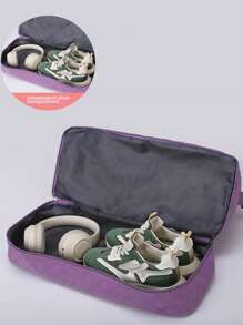 2pcs/Set Lingge Fashionable Short Distance Travel Bag Set, Travel Fitness Bag+Wash Bag, Short-Term Travel Bag, Swimming Yoga Fitness Bag, Multifunctional Multi Pocket Shoe Bag, Oxford Cloth Material, Waterproof Dry Wet Separation Holiday Essentials Holiday Travel Essentials Travel Accessories - Multicolor - View 7