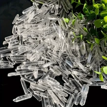 Natural Transparent Quartz Crystal Chips - Bulk Pack 30g/50g/100g, Suitable For Jewelry Making, Rough Original Needdles Matchstick Stones, Crystal Grid - Clear - View 2