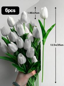 38pcs/24/12/6/1pc Tulip Artificial Flowers For Home Decoration, Living Room Bedroom Decorative Faux Flowers,Fake Plants,Fall Decor,Room,Desk,Garden Decor,Room Decoration Stuff, Valentine Day, Gift Room Decor,Home Decor Gifts Birthday Graduation