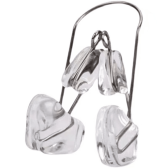 1pc/2pcs/3pcs/4pcs/5pcs Transparent Double-Headed Nose Clip, Designed With Double Heads To Firmly Clip Onto Nostrils, Prevent Water Entry During Swimming Or Snorkeling (Anti-Drowning), Made Of Soft Transparent Material (Non-Allergic, Gentle On Skin)