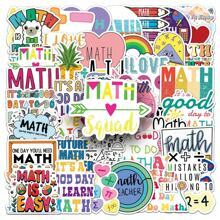 50 szt. naklejek matematycznych na butelkę z wodą, laptopa, Hydro Flasks, etui na telefon, album ze zdjęciami, skuter, rower, prezenty świąteczne