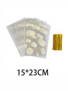 50 件雏菊花糖果袋 - 透明饼干烘焙包装袋 - 婚礼、生日、派对礼物 - 包装用品、DIY 礼品包装用品、派对用品、节日用品 - 彩色 - 查看 9