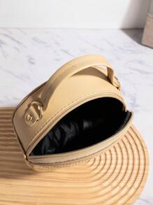 2 pezzi Borsa a spalla rotonda intrecciata in paglia per donna, borsa casual per la spiaggia d'estate, nuovo arrivo 2020