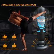 Adult Sanda Vertical Sandbag Taekwondo Tumbler Household Boxing Sandbag Exercise Muay Thai Equipment - Multicolor - View 3