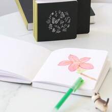 1 件，96 张，方形绘画素描本，硬封面空白绘画和素描笔记本，便携式艺术日记，旅行和日常绘画，120 克纸，母亲节，妈妈的礼物 - 單件 - 查看 5