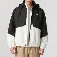 New Balance NB Unisex Jacket 2025 Spring New Color Contrast Sports Casual Hooded Jacket Windbreaker AMJ51323CIO