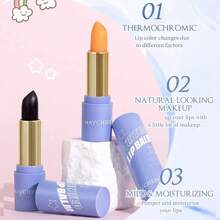 A Color Change Lip Balm TINTED Lip Stick Nourising Moisturizing Lip Make Up Black Color Lip Balm Anti-Drying Lips Skin Care