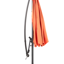 okwish Parasol Garden Parasol Cantilever Parasol Balcony Parasol With Crank 294x294 Cm (L * W) - Orange - View 4