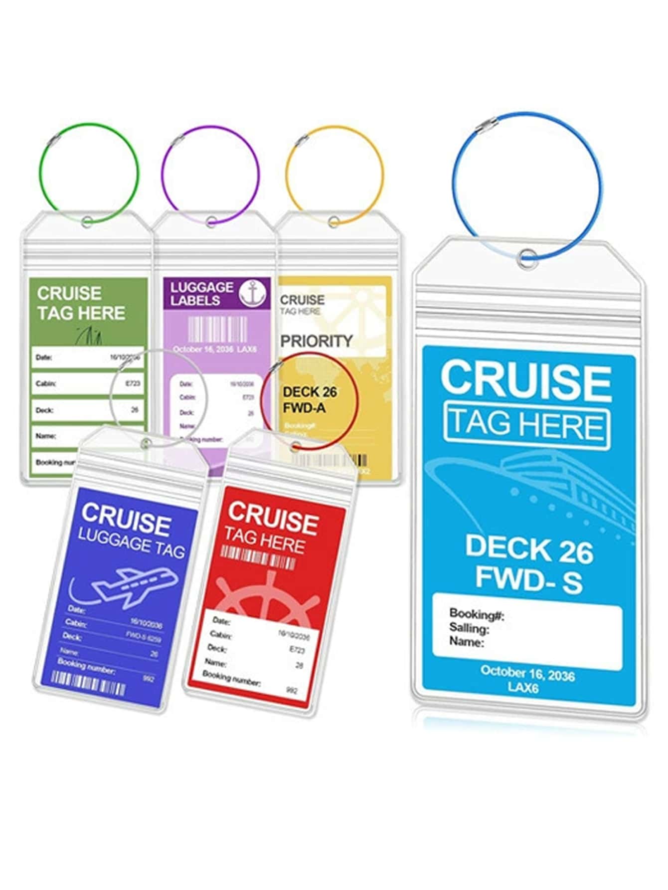 Luggage Tag For Cruise Ship Essentials, Cruise Luggage Tag Holder ...