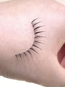 10 件装仙女柔软超细透明假睫毛，自然纤长浓密一体式设计 - 自然纖長款 - 查看 4