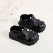Lightweight & Comfortable Kids' Summer Breathable Slip-On Sandals - Black - View 1