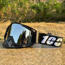 Hot 100 Motorcycle Glasses Goggles Motocross Goggles Helmet MX Moto Dirt Bike ATV Ski Outdoor Sports Glass Scooter Googles Mask - chỉ có kính bảo hộ - Xem 2