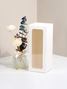 20 个，8x8x20cm 纸盒带观察窗，蜡烛包装盒适用于酒杯礼品盒，DIY 礼品盒适用于婚礼新娘派对礼物 - 20pcs-8x8x20cm - 查看 11